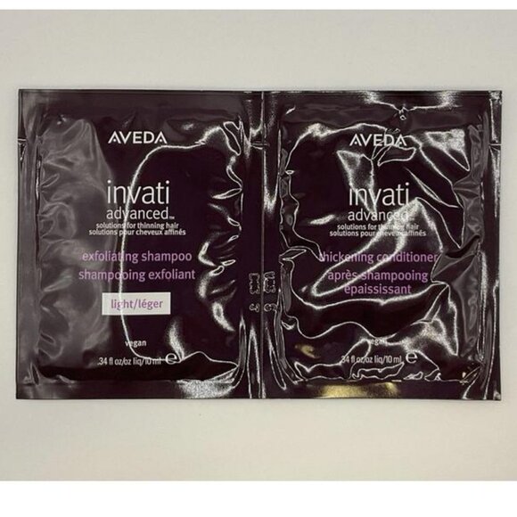 Lot of 6 Aveda Invati Advanced Exfoliating Shampoo Lt Conditioner .34oz 10ml ea - Picture 4 of 7